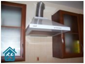 Фото Установка вытяжки на кухне на Харковском	